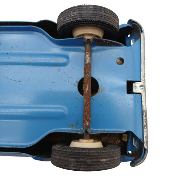 VTG Tonka Blue Stake Truck Pressed Steel Toy 1960s Farm Pickup USA Blue Whit - Picture 5 of 12